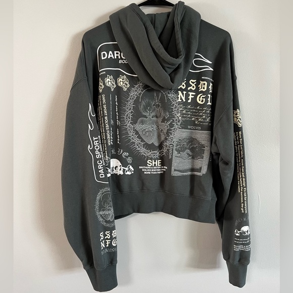 Darc Sport Tops - Darc Sport SHE Cropped Zip Up Hoodie